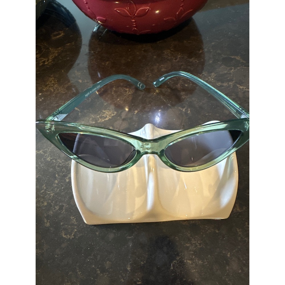 Vans Karina Sunglasses Translucent Green Cat Eye Retro 9420